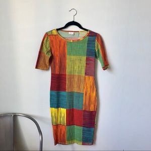 LULAROE Julia Multicolored Dress